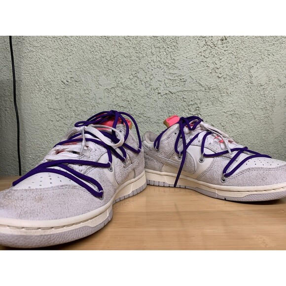 Nike Dunk Low x Off-White 'Lot 15 of 50' Sneaker‎ DJ0950-101 Size 7 - Picture 3 of 12